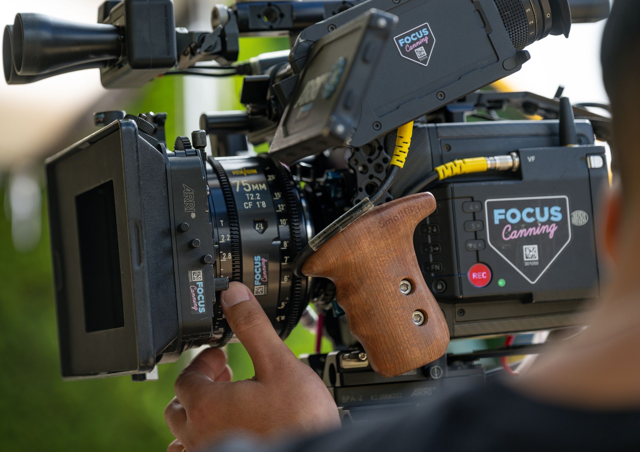 Filming equipment on set of The Ultimate Gift by Edelweiss Pianos