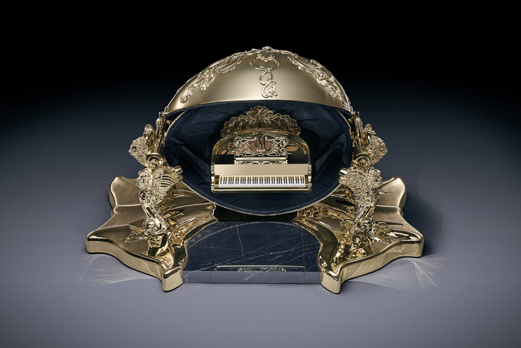 Goldfinch Imperial Egg Piano Edelweiss