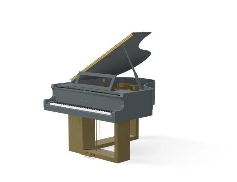 Graphite Blue and Liquid Brass