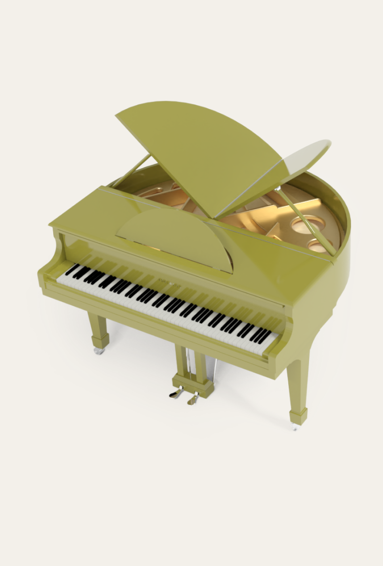 Sygnet piano in lime green
