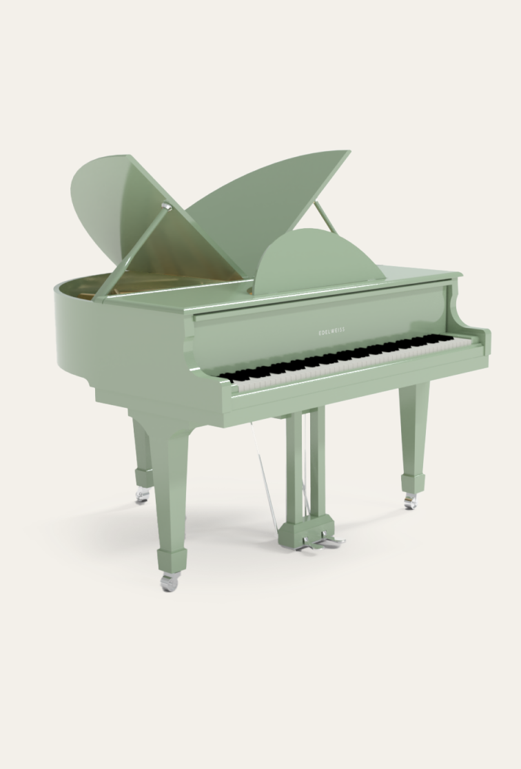 Sygnet piano in mint green