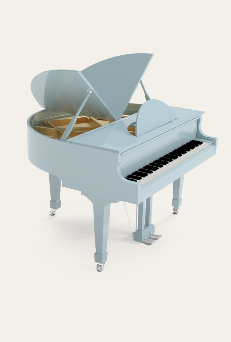 Sygnet piano in light blue